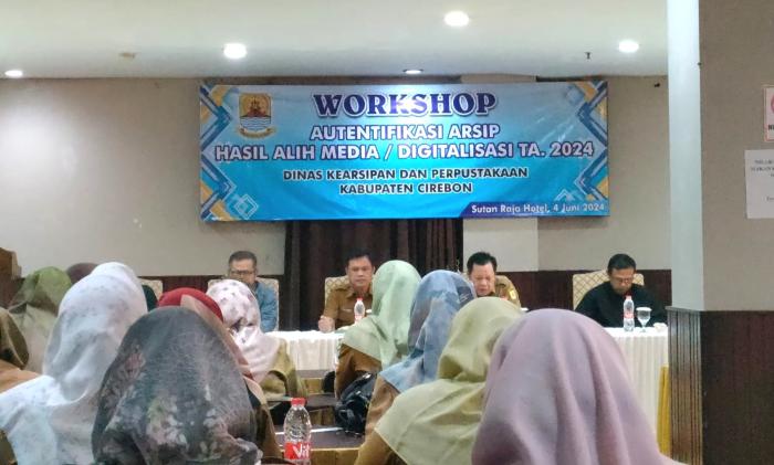 Disarpus Kabupaten Cirebon Gelar Autentifikasi Arsip Hasil Alih Digitalisasi