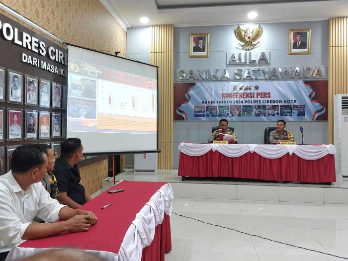 Polres Cirebon Kota Ungkap Data Kriminalitas dan Narkoba 2024